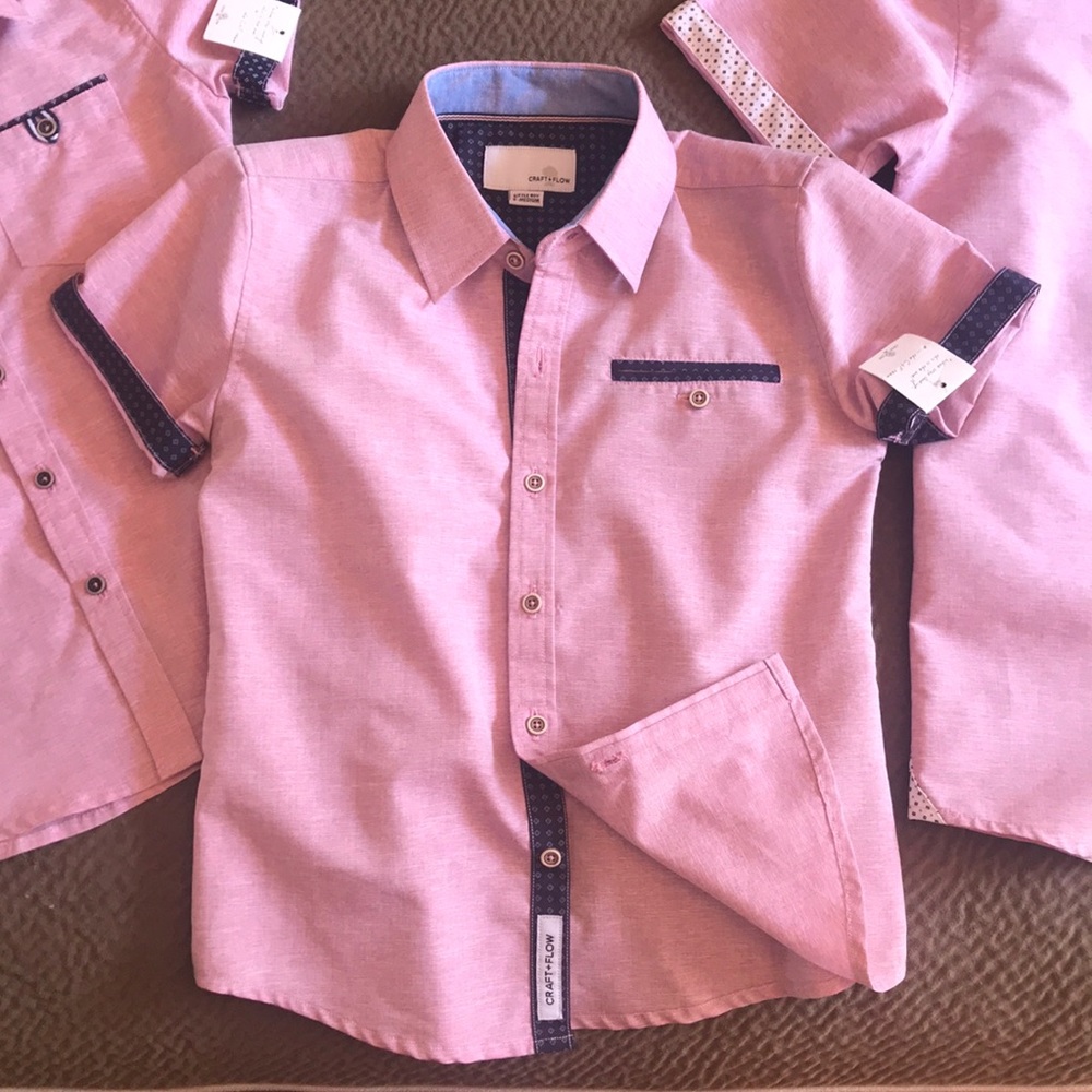 Craft Flow dress collar Easter pink prep sailor